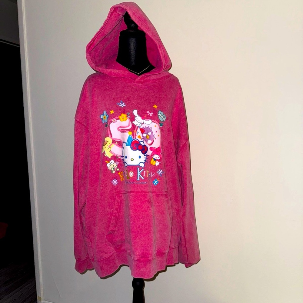 Hello Kitty Pink Hooded Sweater